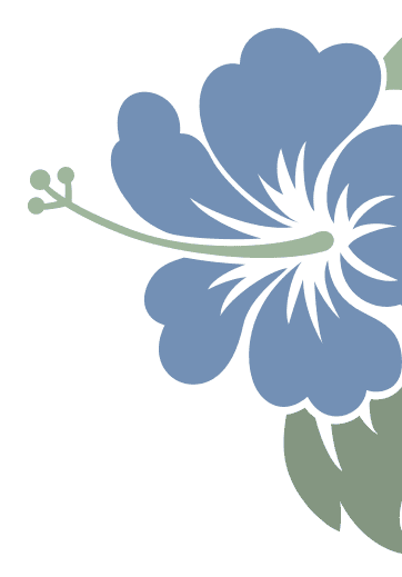 decorative blue island flower