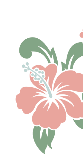 Decorative pink jungle flower