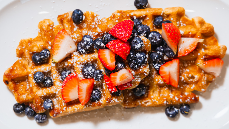 Breakfast waffles in Wildwood Crest