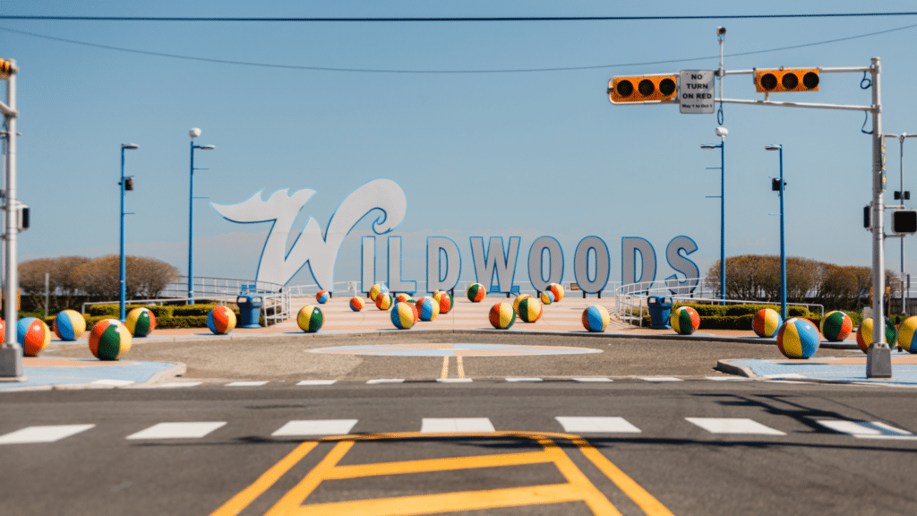 Wildwoods beach ball sign